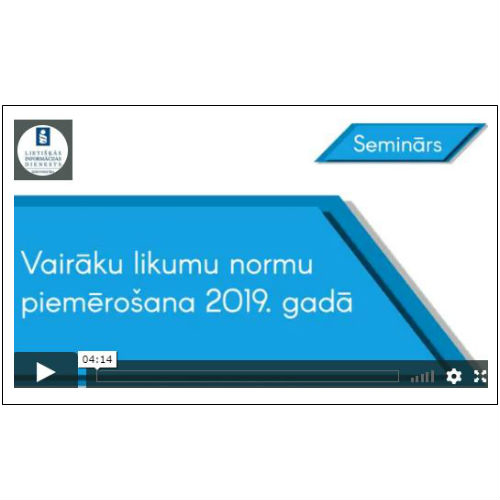 likumu normu piemērošana 2019